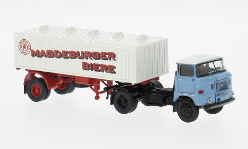 Trattore Brekina 71250 1/87 IFA W 50 Grigio Scuro/Nero 1965 - Modello Statico Nuovo