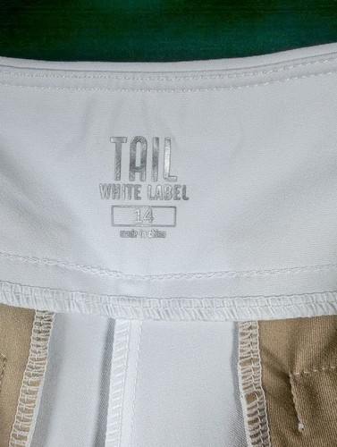 Tail White Label Golf Shorts Size 14 Bermuda 11" Zip Pocket UPF 50 Sports Tennis - Picture 4 of 6