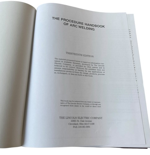 The Procedure Handbook Of Arc Welding 13th Ed. Lincoln Electric 1994 Hardcover - Picture 7 of 9