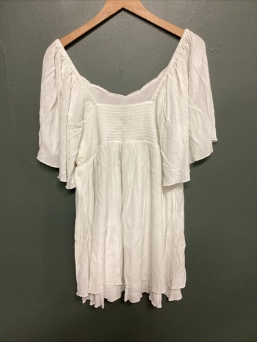 Shyanne Womens Gauze Blouse Large White Embroidered Western Cowboy - Picture 3 of 4