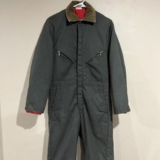 Vintage Walls Blizzard Pruf Coveralls Mens Small Short Gray USA Made