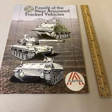VTG Family of Steyr Daimler Puch AG Armoured Tracked Vehicle Military Brochure