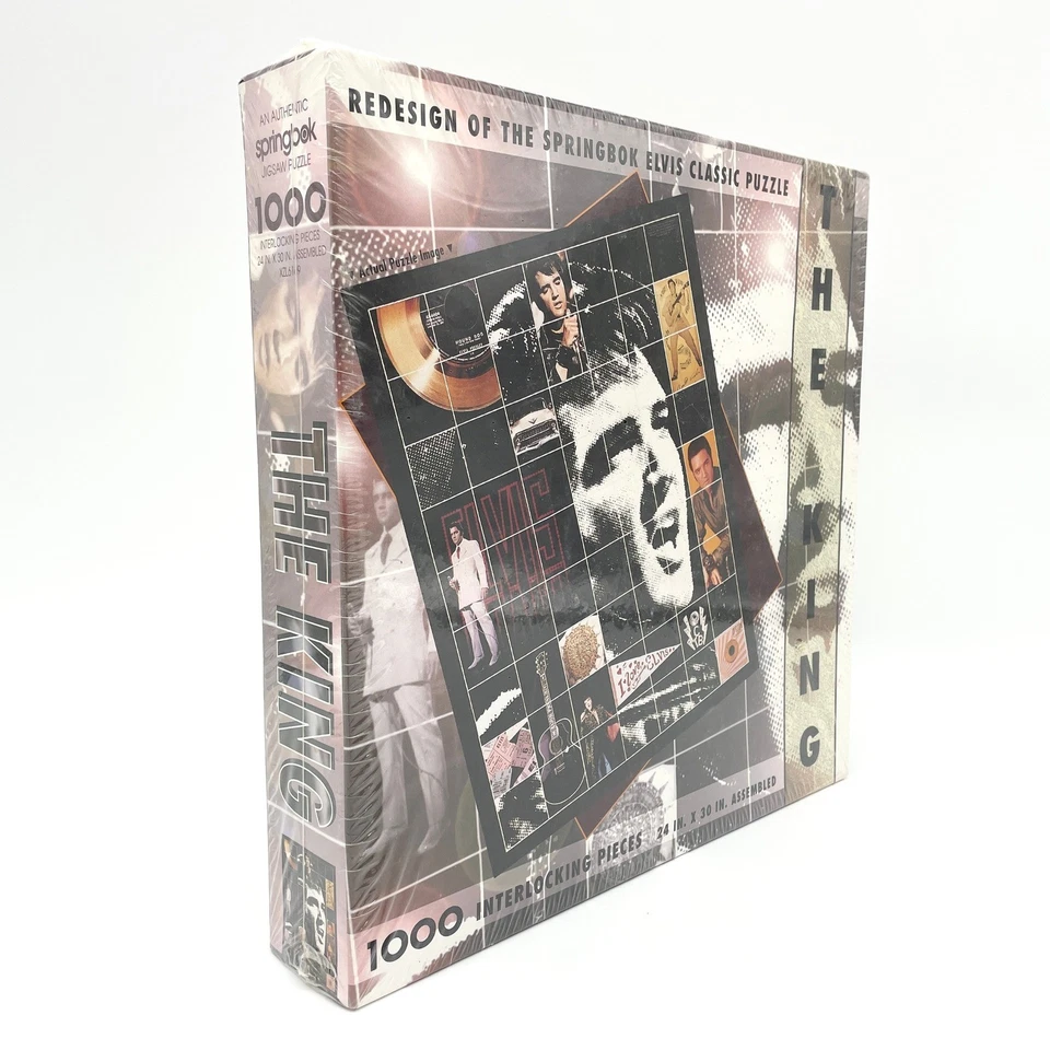 Quebra-cabeça Springbok Elvis Presley The King 1000 peças música memorabilia - Imagem 2 de 4