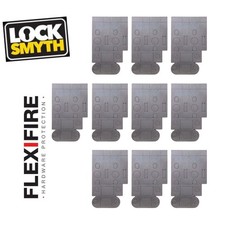 10x LockSmyth FlexiFire Intumescent Lock Protection Pad 1mm FD30 FD60 Fire Door 