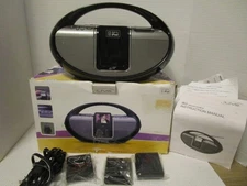 ILIVE Black Portable Docking System AM/FM Radio Boombox & iPod Dock IBR2807DPBLK