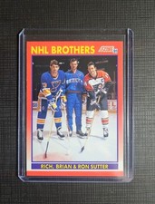 1991 Score Rich Sutter Brian Sutter Ron Sutter NHL Brothers #268 All Star