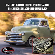 Stainless Steel Block Hugger Headers For Sbc Chevy 265400
