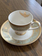 Karosa France Floral Porcelain Cup & Saucer