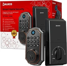 Front Fingerprint Door Lock Smart Keyless Entry Deadbolt Biometric APP Bluetooth