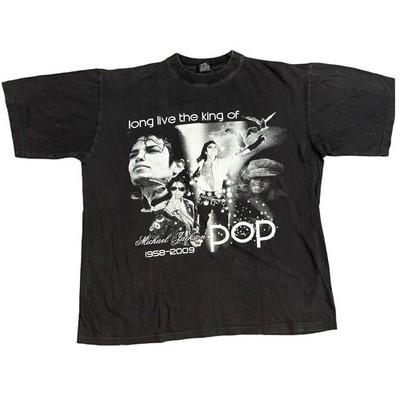 Rare Michael Jackson Long Live The King of Pop Memorial RIP T-Shirt 2009 Size XL