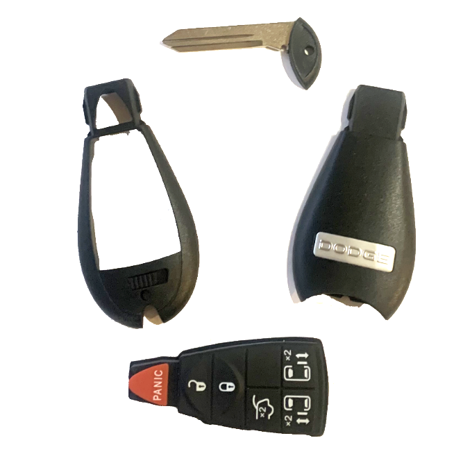 Custodia Telecomando Di Ricambio Per Chrysler, Dodge, Jeep, Ram - Modello CH-0013A - Solo Guscio Vuoto - 2