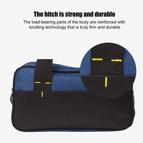 Waterproof Tool Bag Carry Tote Shoulder Strap Storage Electrician Organizer Bag - Picture 9 of 13