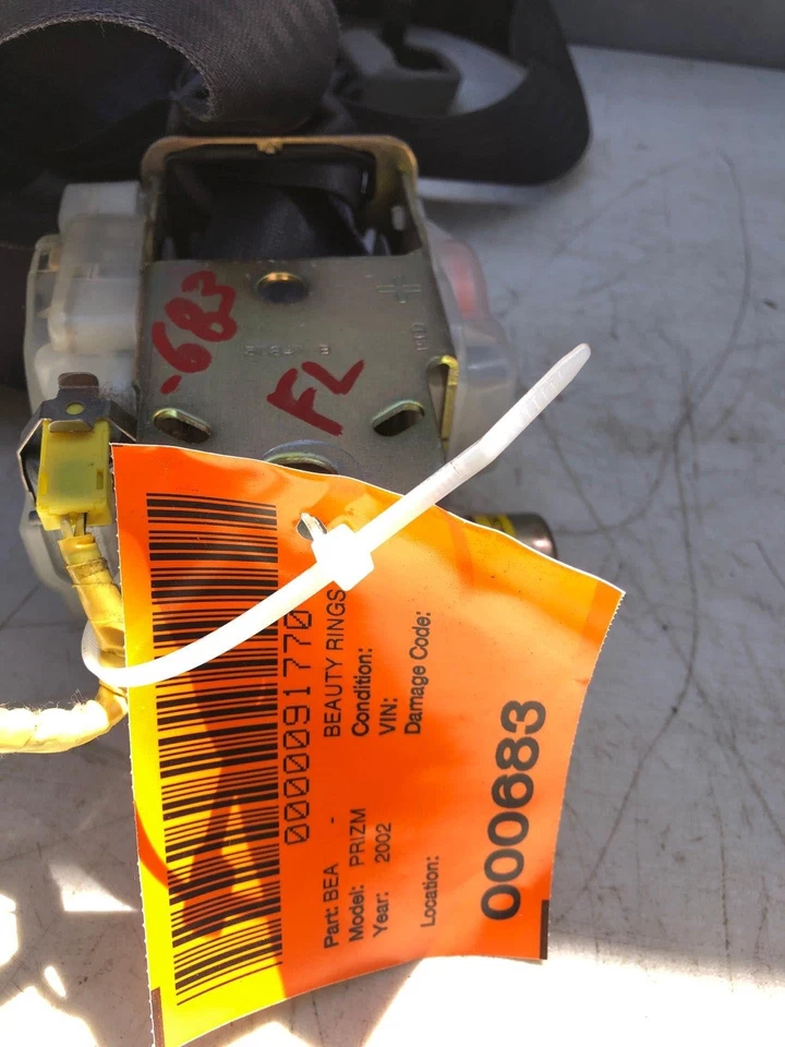 2001 年 2002 雪佛兰 GEO PRIZM 前座皮带收回器安全驾驶员左侧 — 第 2/4 张图片