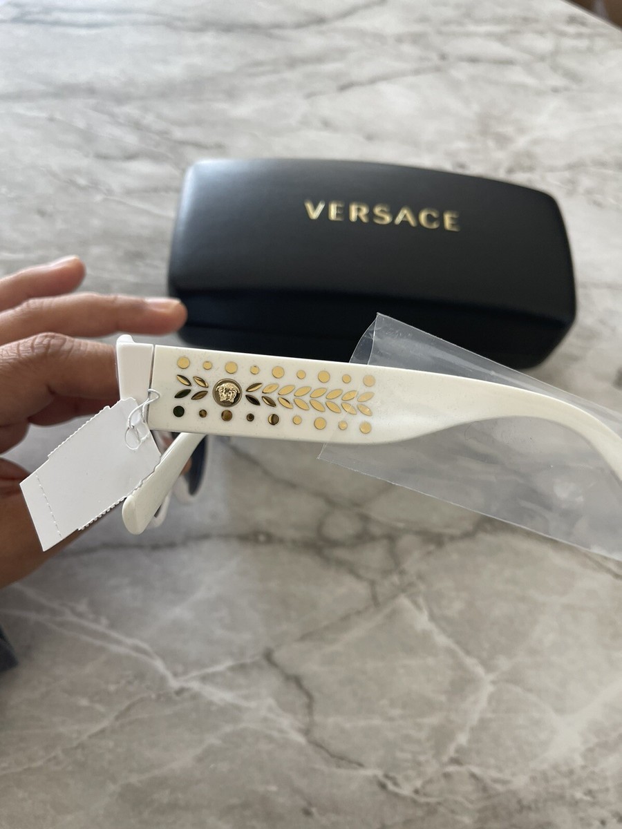 Versace White & Gold 54mm Butterfly Sunglasses | eBay display picture 2
