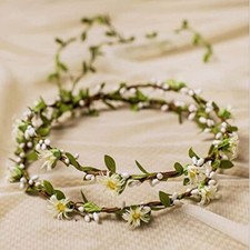Uongeod HJYHYN Flower Crown 2 packs Boho Flower Wreath Artificial Floral