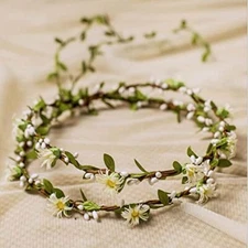 Uongeod HJYHYN Flower Crown (2 packs) Boho Flower Wreath Artificial Floral 