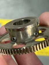 G183 NICKEL PL. BRONZE BOSTON GEAR 32 PITCH 72 TEETH 5/16” BORE 14.5 DEGREE P.A.