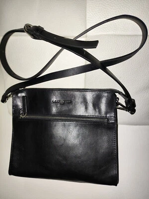 MAGNIFIQUE SAC EN CUIR NOIR LANCASTER - Photo 1/4
