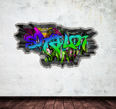 Home Decor 3d Graffiti Name Custom Personalized Vinyl Wall Sticker Home Decoration Kit Decor Decals Stickers Vinyl Art Home Garden Home Decor