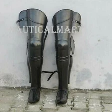 Medieval full leg Renaissance Armor Leg Guard by Larp Armory knight Goth Gift
