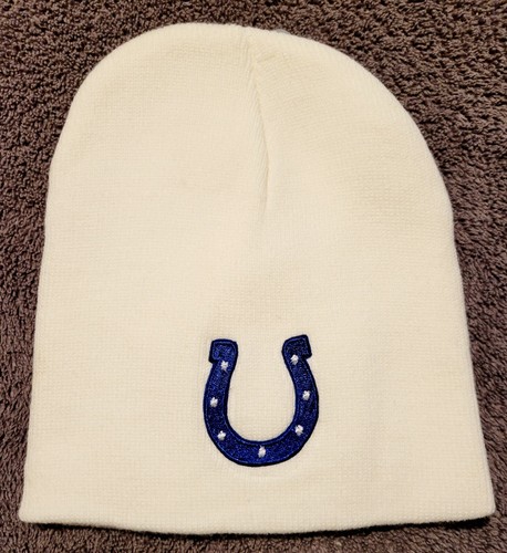 Indianapolis Colts Knit Hat Solid White 