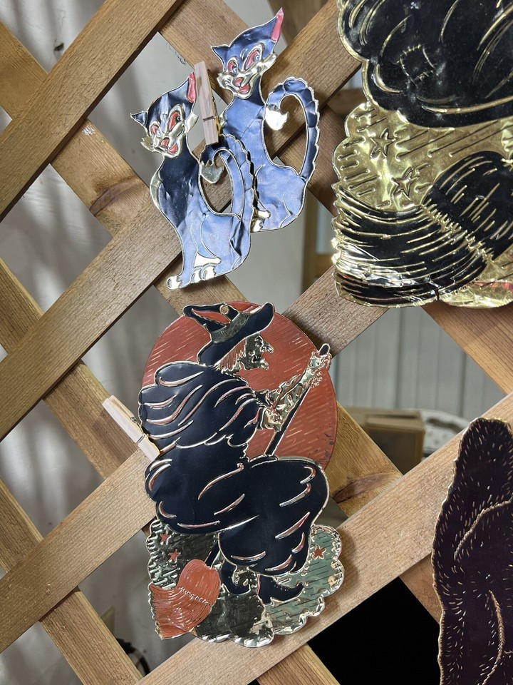 Vintage Halloween Metal/foil Hanging Decorations eBay