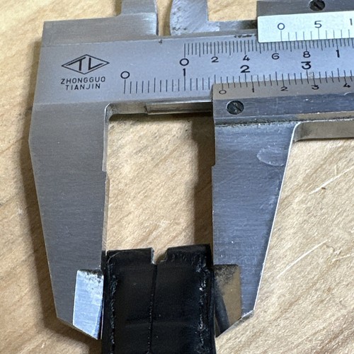 Rolex Armband echt Krokodil schwarz 16 mm/20 mm 65 mm lang BDB117 - Bild 7 von 11