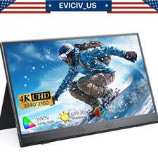 EVICIV 15.6" 4K 1500:1 600 cd/m  HDR Portable Monitor IPS 2160P UHD for Working