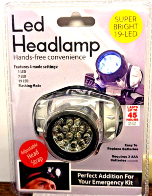 LED Headlamp with 4 Modes & Adjustable Head strap  Bright,Lightweight,Versatile!