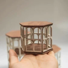 1:12 1/6 Scale Dollhouse Miniatures Furniture Unfinished Vintage Storage Cabinet