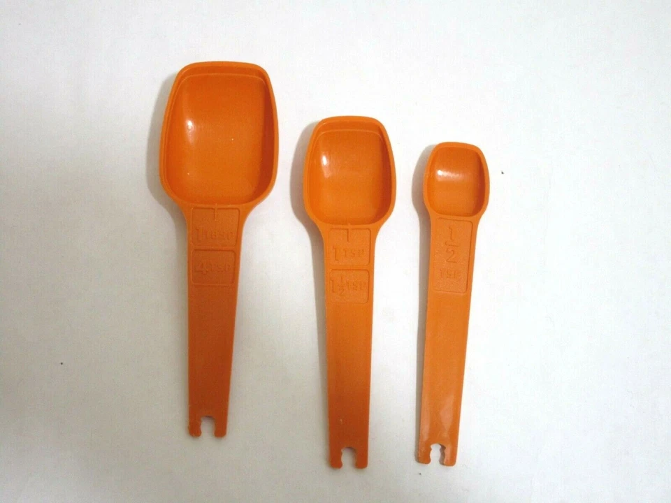 Tupperware Replacement Measuring Spoons Orange & Harvest Orange You Choose EUC - Image 3 of 4