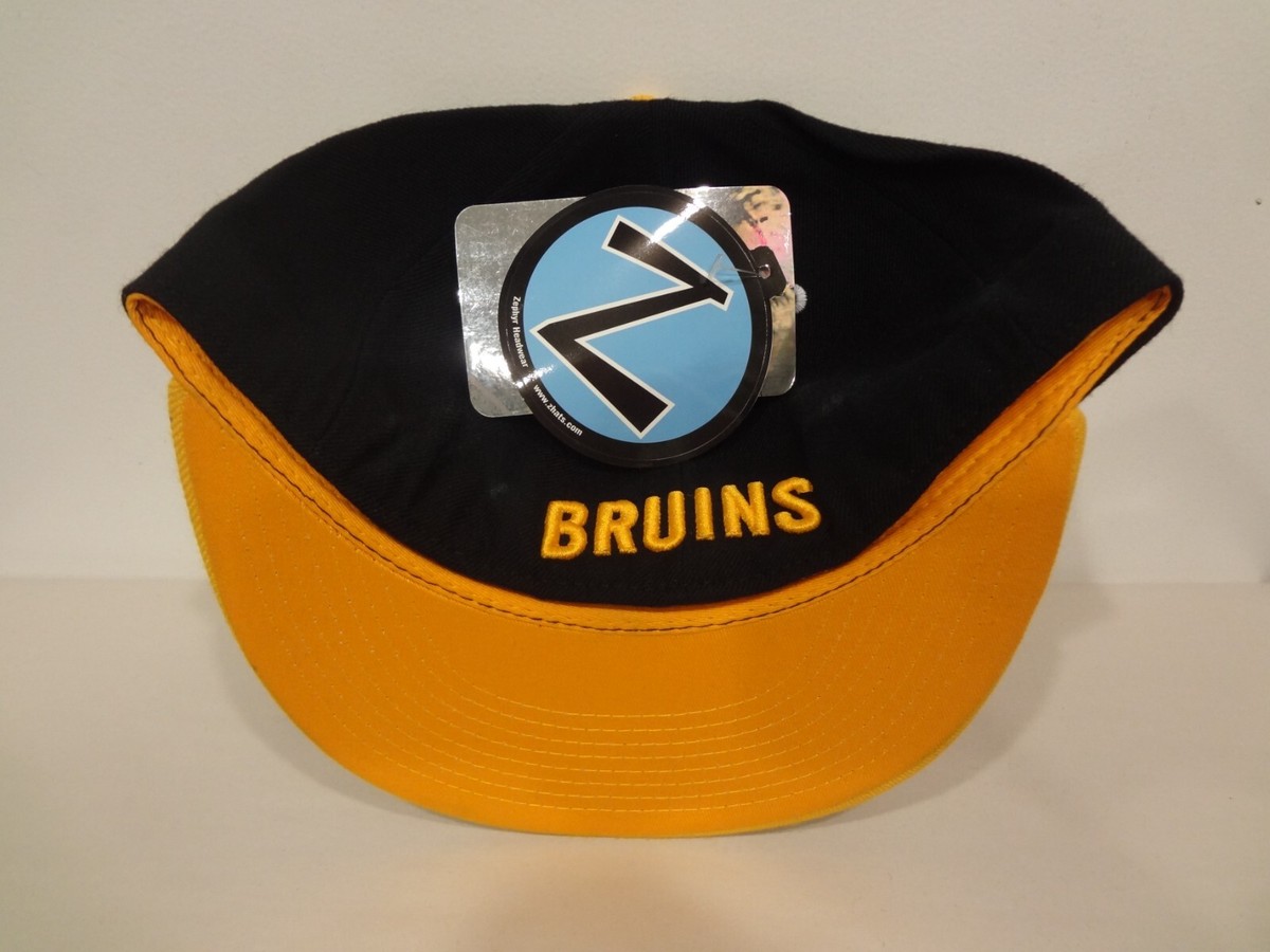 Vintage NHL Boston Bruins LOGO Fitted 7 Cap Hat 90s Zephyr NEW NWT 