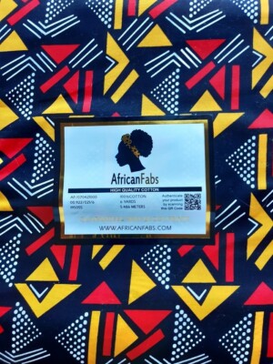 Meterware, ab 0,5 m: African wax fabric print, Baumwolle, 115 cm br,   12,09/qm