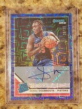2019-20 Donruss Choice Sekou Doumbouya Blue Infinite Rated Rookie Auto /35