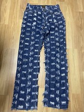 27 Vivienne westwood  cut and slash  distressed denim pants jeans VINTAGE