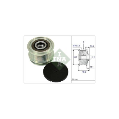 Generatorfreilauf Schaeffler INA 535 0012 10 für AUDI CHRYSLER DODGE FORD SEAT