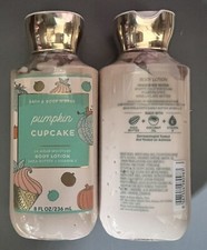 BATH  BODY WORKS 2 PC LOT PUMPKIN CUPCAKE BODY LOTIONS Fall 2021 NEW