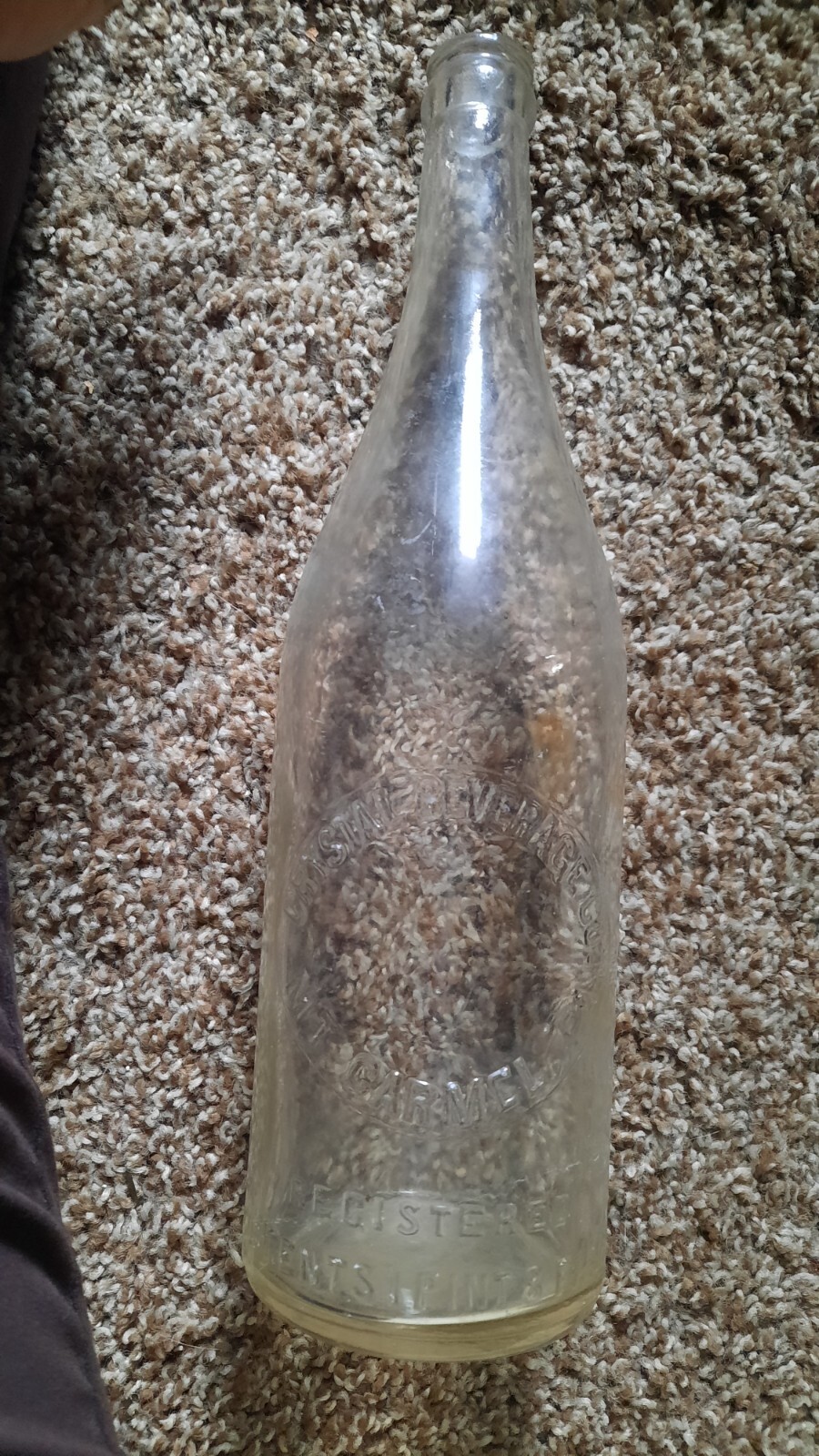 Vintage Mt. Carmel PA Soda Bottle 24oz Crystal Beverages eBay