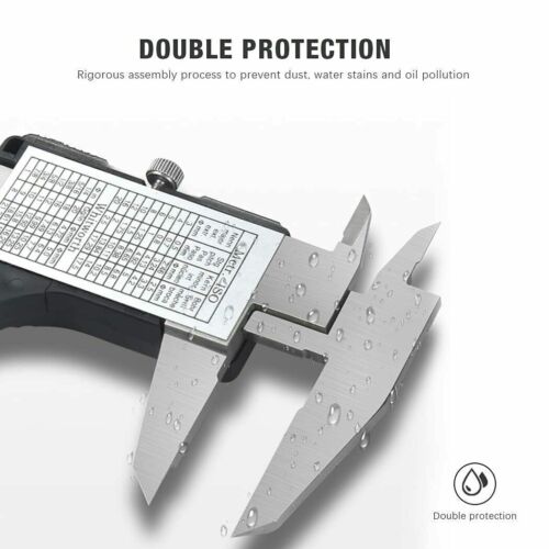 6 INCH DIGITAL VERNIER CALIPER 150MM STAINLESS STEEL MICROMETER ELECTRONIC TOOL - Picture 7 of 12