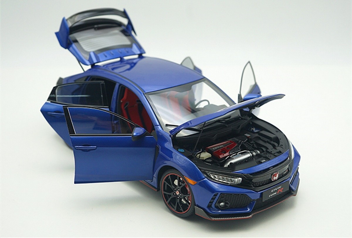 Honda Civic Type R 1/18 ダイキャスト 1/18 Scale Honda CIVIC Type-R Type R Blue Diecast Model Car
