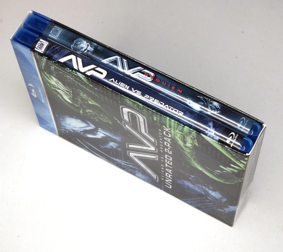 Alien vs. Predator 2-Pack Boxset (Blu-ray, 2 Movie Set) Rare, OOP, w/Slipcover - Image 3 of 4