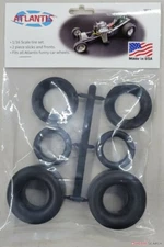 Atlantis Model 1/16 Funny Car Tire Set Plastic Model Parts ATLAMC1012