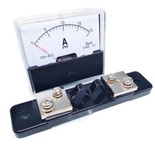 US Stock Analog Panel AMP Current Ammeter Meter Gauge DH-670 0-20A DC  Shunt