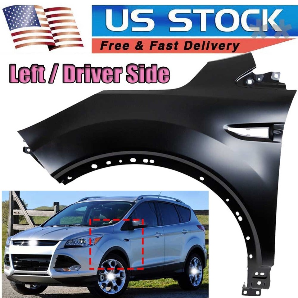 Front Driver Side Fender For 2013 2019 Ford Escape Primed Steel 