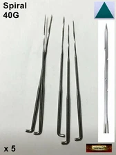 M00938x5 MOREZMORE 5 Felting Needles 40G FINE SPIRAL TRIANGULAR for Dry Felting
