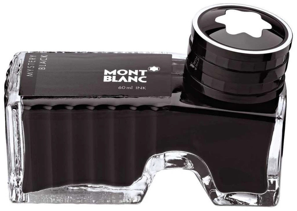 Tinte MONTBLANC 60ml Glas Tintenfass, 5 Farben wählbar (46,65 €/100ml) Original - Bild 1 von 1