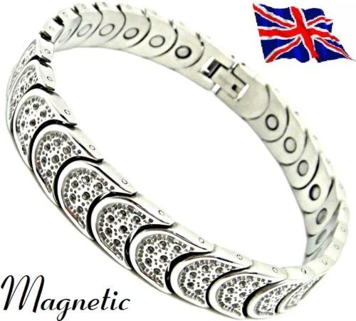 Magnétique Power Energy Santé Bracelet Bio Brassard brassard arthrite Acier Inox