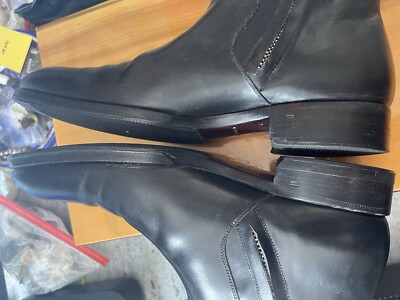 Tom Ford Edward Black Leather Side Zip Ankle Boots Men UK Tom Ford Edward Black Leather Side Zip Ankle Boots Men UK