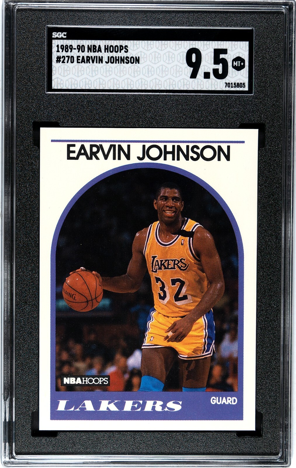 1989-90 NBA Hoops #270 Earvin Magic Johnson SGC 9.5 MINT+