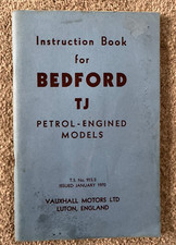 1970 Bedford TJ Petrol Van Truck Lorry Instruction Manual Handbook